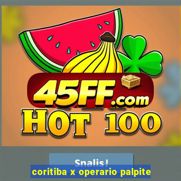 coritiba x operario palpite